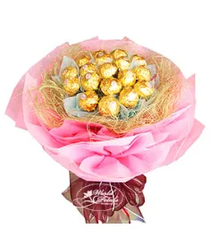 Ferrero Pink  Bouquet Send to Manila Philippines