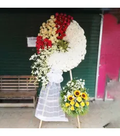 funeral wreath angeles city