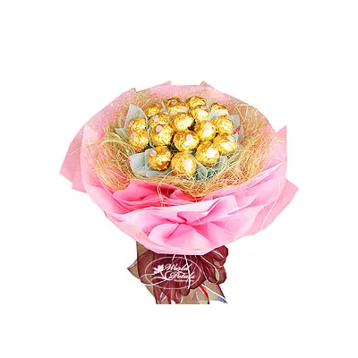 Ferrero Pink  Bouquet Send to Manila Philippines